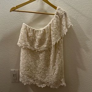 Off shoulder lace top